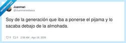 Enlace a Soy de la generación que iba a cambiar el mundo y acabó cambiando de postura en el sofá, por @Juanmanestaaca