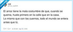 Enlace a El arroz es el cotilla del barrio, por @Thor_luisXVII