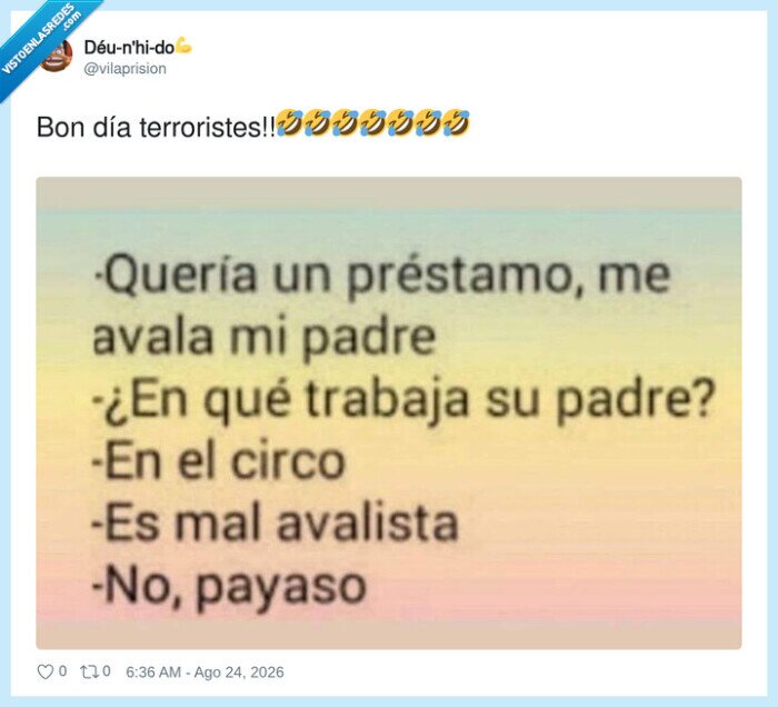pr&eacute;stamo,circus,avalista,payaso,broma