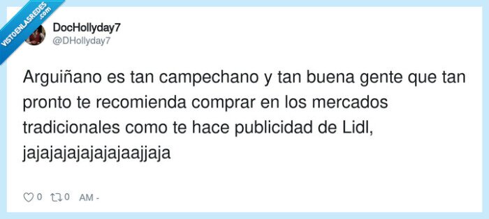 Argui&ntilde;ano,Lidl,mercados,tradicional,recomendaci&oacute;n