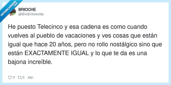 Telecinco,estancamiento,desencanto,nostalgia,inercia
