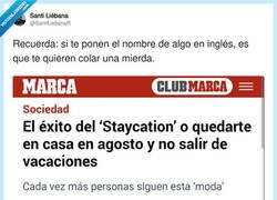 Enlace a Lo de no tener un duro de toda la vida, pero en inglés para que no duela, por @SantiLiebanaR