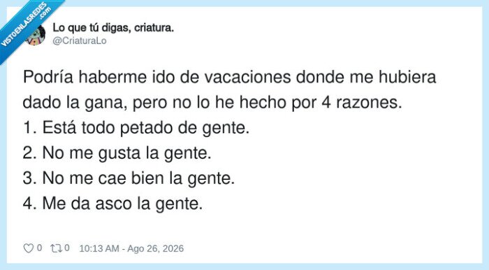 vacaciones,gente,asco,razones,social
