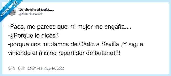 butanero,infidelidad,mudanza,matrimonio,Andaluc&iacute;a