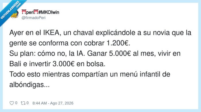 1752917 - Primero me compro Bali y luego voy al IKEA a por albóndigas