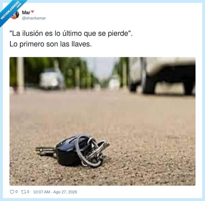llaves,ilusi&oacute;n,perdida,calle,coche