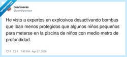 Enlace a Para un chapuzón de 30 cm, casco, chaleco y autorización paterna, por @yatedigoyoque