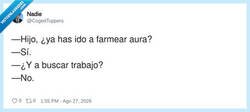 Enlace a Farmear aura: sí. Farmear nómina: ya si eso mañana, por @CogedTuppers