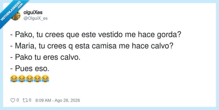 broma,conversacion,cabello,vestido,calvo