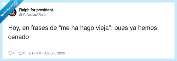 vejez,cena,rutina,frases,adultos