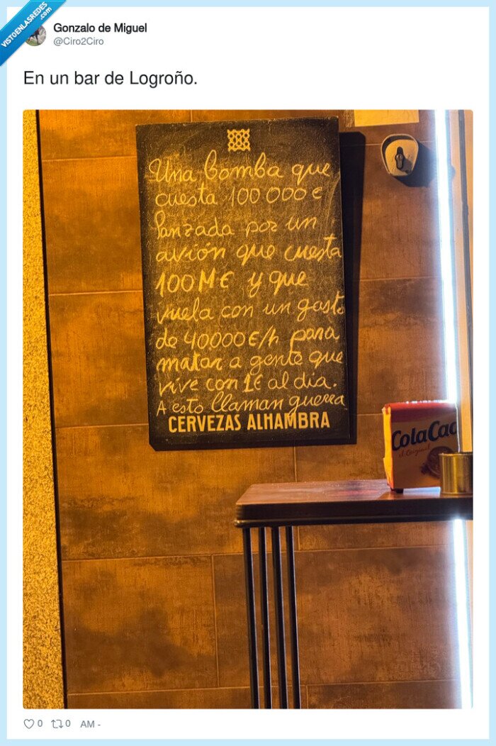 bomba,guerra,cerveza,Logro&ntilde;o,Alhambra