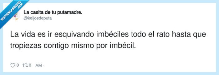 vida,imb&eacute;ciles,torpeza,autocr&iacute;tica,cotidiano