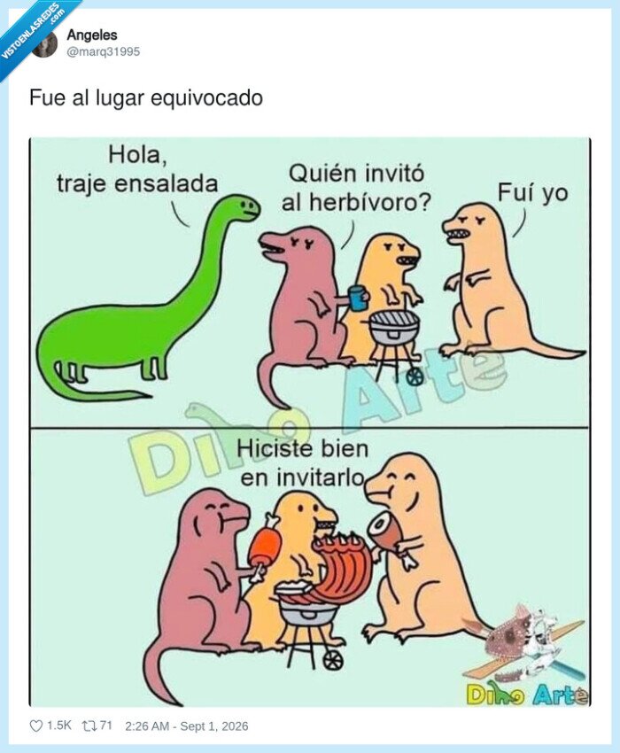 dinosaurios,barbacoa,ensalada,herb&iacute;voro,carn&iacute;voro