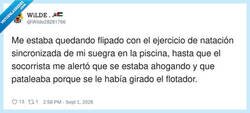 Enlace a Yo pensando que mi suegra hacía sincronizada, por @Wilde28281766