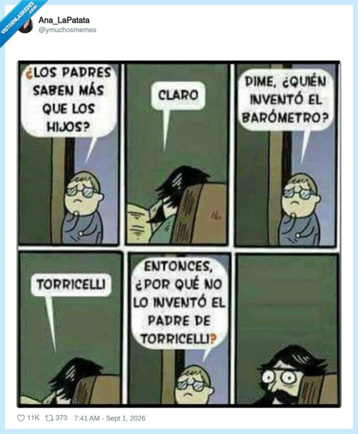 padres,hijos,bar&oacute;metro,Torricelli,conocimiento