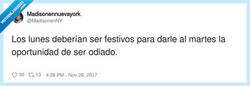 Enlace a Los lunes son básicamente un castigo por existir, por @MadisonenNY