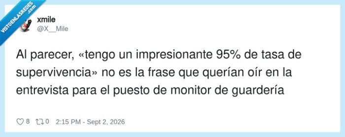 entrevista,guarder&iacute;a,supervivencia,95%,monitor