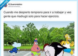 Enlace a Yo a las 6 de la mañana viendo a la gente que se levanta voluntariamente, por @Guarromantico_