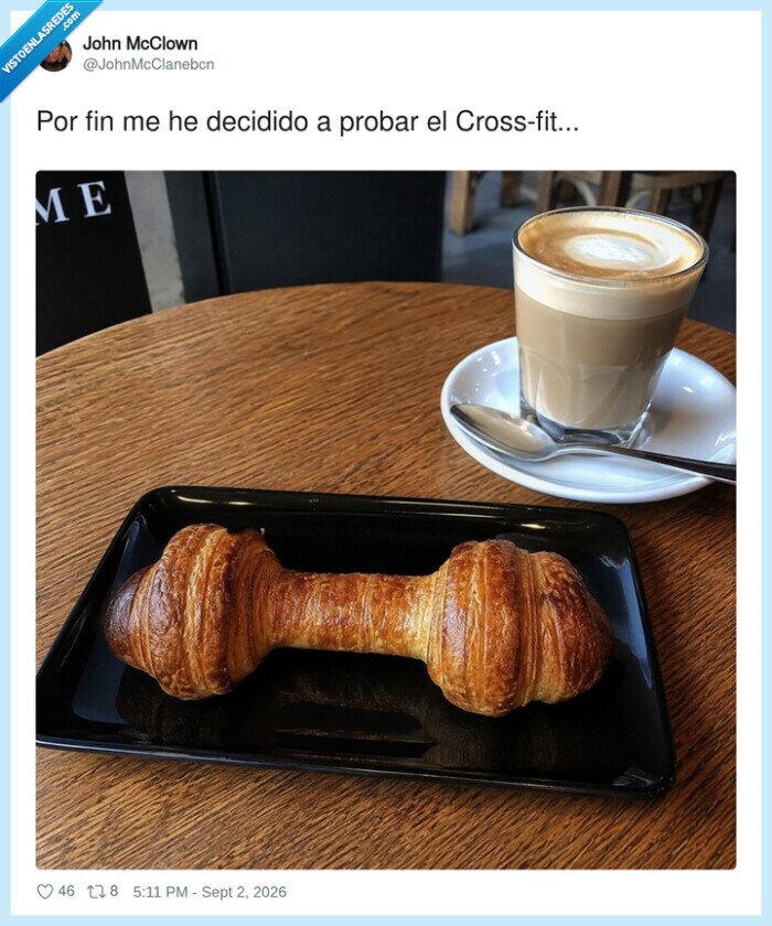 1754245 - Por fin me he decidido a probar el CrossFit: mancuernas de hojaldre y cardio con café, por @JohnMcClanebcn