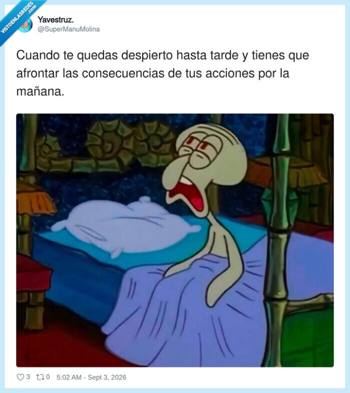 1754311 - La cara de realidad cuando suena el despertador, por @SuperManuMolina