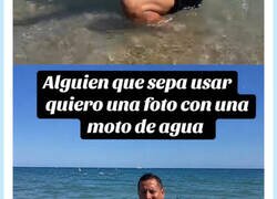 Enlace a Un tio pidió por tiktok que le hicieran un edit en una moto de agua y le hicieron esto
