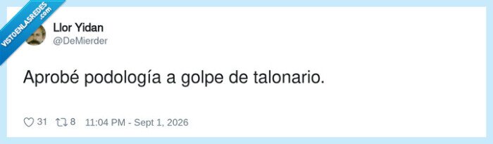 podolog&iacute;a,talonario,aprobado,examen,estudiante