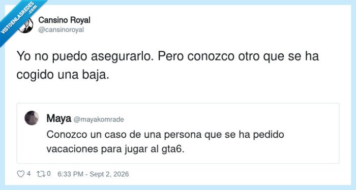 gta6,baja,vacaciones,videojuegos,trabajo