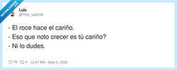Enlace a El roce hace el cariño… y el cariño hace bulto, por @Thor_luisXVII