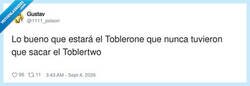 Enlace a Si fuese mediocre, ya lo habrían sacado en versión “Toblertwo”, por @1111_poison