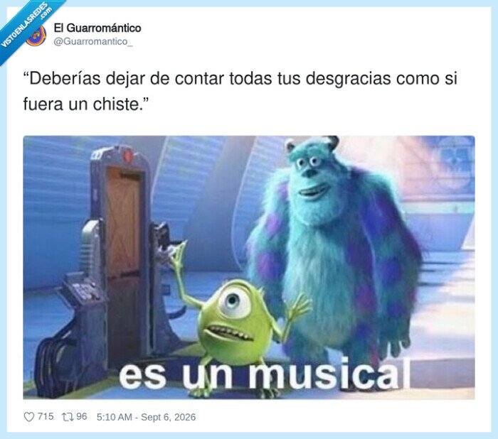 monstersinc,m&uacute;sical,desgracias,chiste,sorpresa