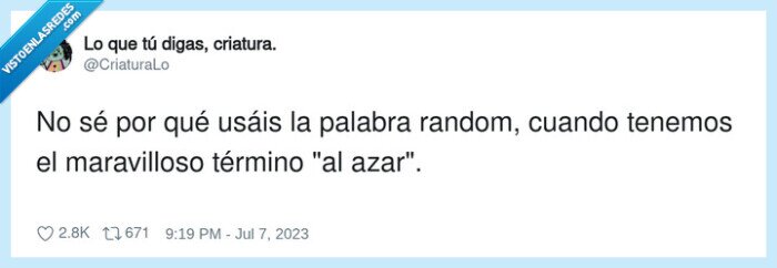 random,azar