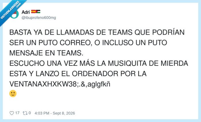 teams,llamadas,m&uacute;sica,frustraci&oacute;n,trabajo