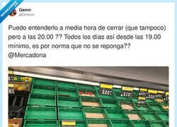 Enlace a Mercadona a las 20: si querías verdura, haber madrugao, por @Gmtnini