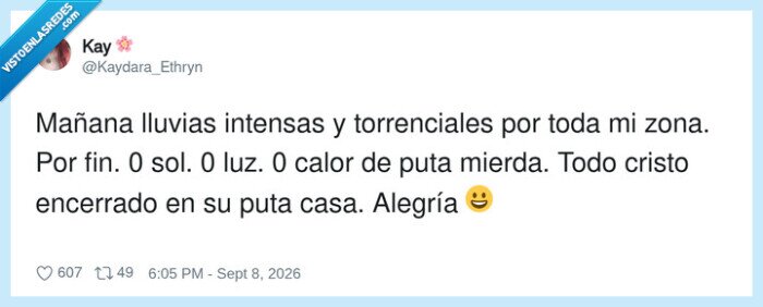 oscuridad,sol,calor,lluvia