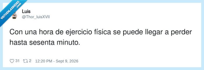 ejercicio,f&iacute;sica,sesenta,llegar,perder,minuto