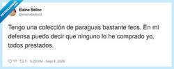 Enlace a Nadie nunca ha comprado un paraguas, por @elainebelloc3