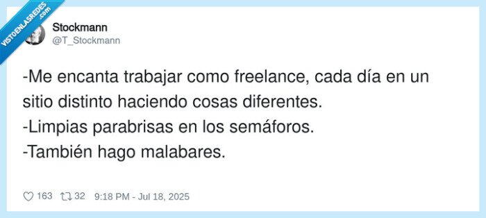freelance,parabrisas,malabares,trabajo,sem&aacute;foros