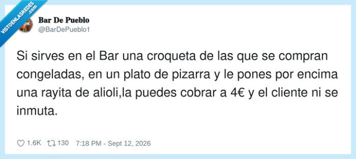 croqueta,bar,plato,alioli,precio