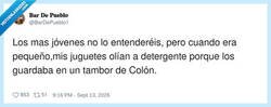 Enlace a Mi infancia olía a Colón y ahora mi vida huele a estrés, por @BarDePueblo1