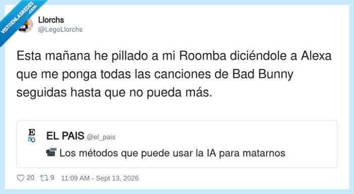 Roomba,Alexa,BadBunny,IA,m&uacute;sica