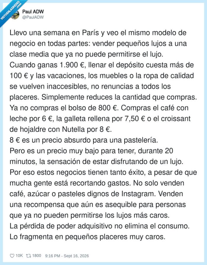 1757181 - Vender pequeños lujos en lugar de grandes lujos, interesante reflexión
