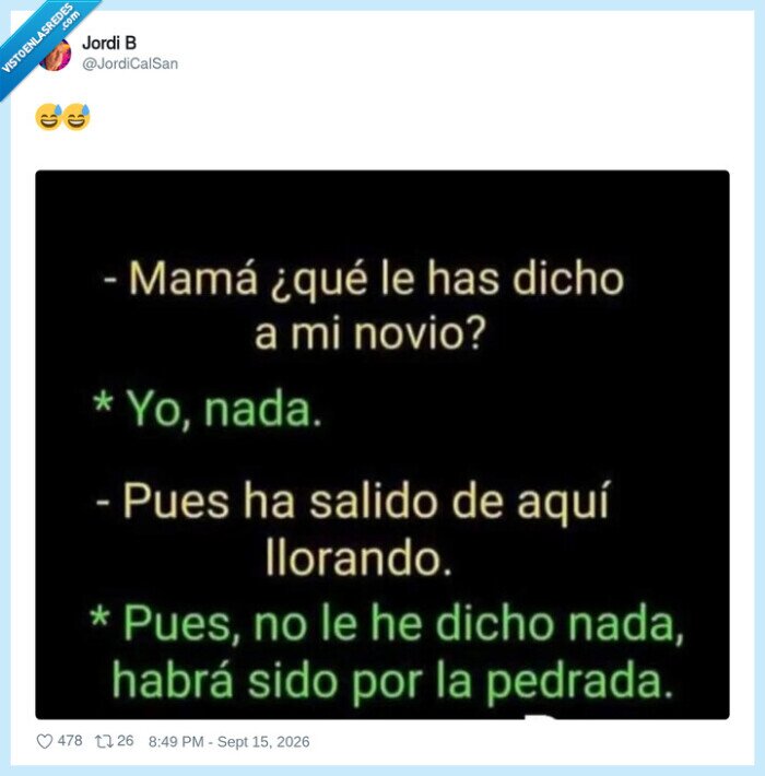 mam&aacute;,novio,pedrada,llorar,familia