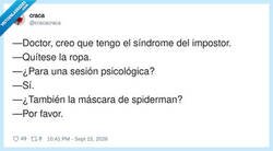 Enlace a El síndrome del impostor, pero con disfraz completo, por @cracacraca