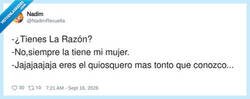 Enlace a La Razón siempre la parienta, que no se enfade, por @NadimRevuelta