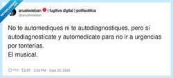 Enlace a La medicina española resumida en un tweet, por @arualesteban