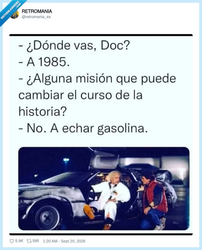 1757807 - Doc solo quería gasolina barata, no salvar la humanidad, por @retromania_es