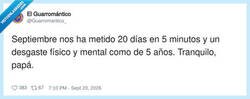 Enlace a Cuando septiembre se pone más intenso que una sesión de gym con entrenador personal, por @Guarromantico_