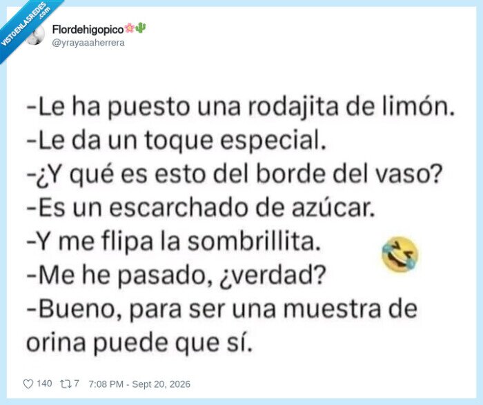 muestra,orina,toque especial,lim&oacute;n