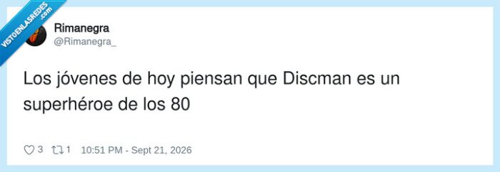 superh&eacute;roe,j&oacute;venes,piensan,discman,los,hoy