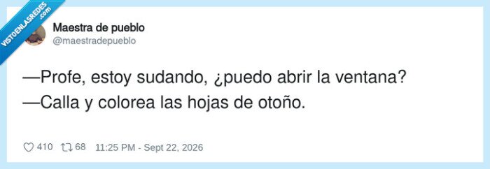 maestra,clase,ventana,hojas,oto&ntilde;o
